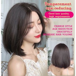 Tóc Giả Thẳng Ngắn Nữ Tự Nhiên Bobo Tóc Giả Thời Trang Che Khuyết Điểm Khuôn Mặt Dễ Dàng Sử Dụng