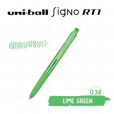 UMN-155N Uni-ball Signo RT1 Gel Pen – 0.38mm Tip Quick-Drying Ink Vibrant Colors