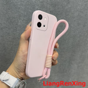 เคสสำหรับศัพท์ VIVO Y28 4g เคสนิ่มซิลิโคนเหลวกันกระแทก ดีไซน์ใหม่สวยงามพร้อมสายคล้อง YTDTGS01