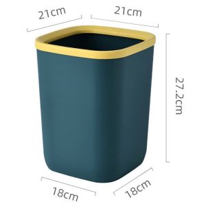 Portable Plastic Trash Can Garbage Bin