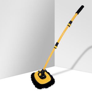 New Car Cleaning Brush Car Wash Brush Telescoping Long Handle Cleaning Mop Chenille Broom Auto AccessoriesCar Cleaning Brush 15° Elbow Adjustable Car Wash Brush Mop