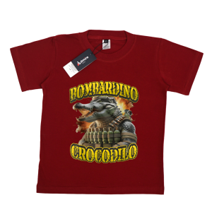 Kaos Anak Anomali bombardino  crocodilo gratis stiker sablon nama Friends 1-10 Tahun