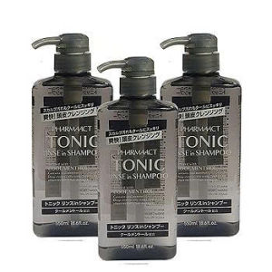 Dầu gội xả Pharmaact Tonic Cool Menthol chứa tinh chất bạc hà mát lạnh làm sạch da đầu nuôi dưỡng tóc khỏe và sạch gàu hàng nội địa Nhật