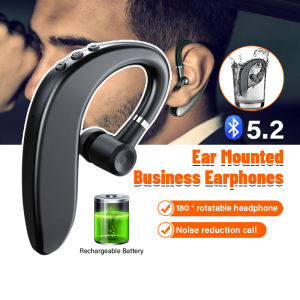 S109 Earphones Wireless with Mic Original Ear mounted Earphones Bluetooth 5.2 Wireless Sports Earbuds Waterproof Noise Cancelling In-Ear Headphones