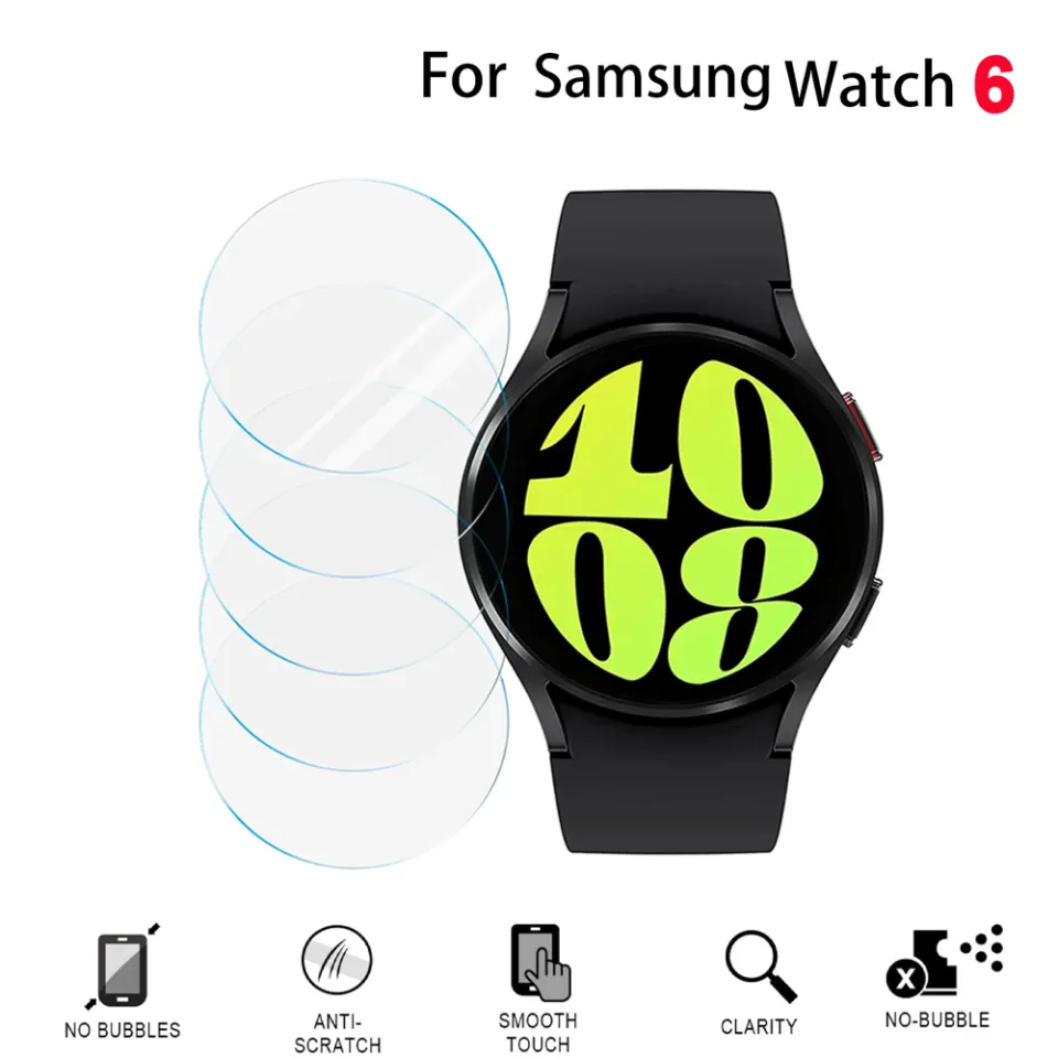 Tempered Glass Screen Protector For Samsung galaxy watch 6 40mm 44mm/watch 6  Classic 43mm 47mm Smartwatch screen protector