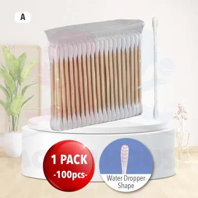 Cotton Swabs Baby Safe Disposable 100Pcs Multi-pack For Nose Ears Cleaning