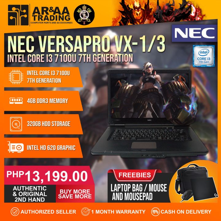 💻 Laptop NEC Versapro VX-1/3 Intel Core i3 7100U 2.40ghz