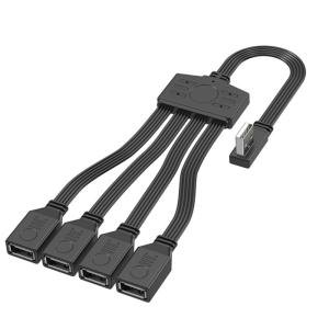 Cáp Bộ chia USB USB2.0 Nam đến 4 cổng nữ nhiều USB Cổng Cáp nối dài để sạc điện truyền dữ liệu