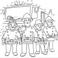 Lính cứu hoả - Set 20 Tờ Tranh Tô Màu A4 A5 Dành Cho Màu Sáp, Màu Chì - TRANH TÔ MÀU COLOR LAND. 