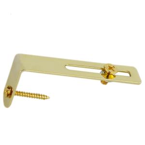 Electric Guitar Guard Plate Metal Bracket Pickguard Mounting Bracket for Guitar with Screws Nut Gold/Silver/Black