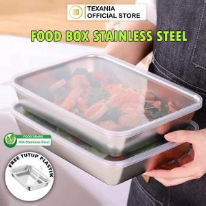Sunland Wadah Penyimpanan Buah Sayur Makanan Stainless dengan Tutup Food Box Storage