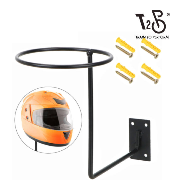 T2P Helmet Rack Display Wall Mount Display Motorcycle Helmet Stand ...