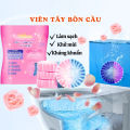 Viên Tẩy Bồn Cầu Tự Động Khử Mùi Diệt Khuẩn, Hương Hoa Hồng - Sạch Bóng, Thơm Lâu - Combo 5 Viên. 