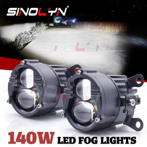 Sinolyn LED Mini Driving Light Fog Lights Bi LED Auxiliary Light Universal Fog Lenses 12V/24V Work Light Bar Spotlight Projector Car Lights White/Yellow For Car Motorcycle Tuning