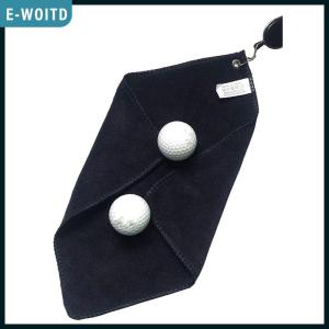 E-WOITD Golf Towel Wet And Dry Golf Cleaning Cloth Perfect For Golfers Cleaning Cloths With Retractable Hook Easy To Carry