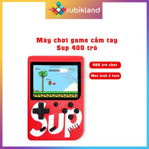 Máy Chơi Game 4 Nút Cầm Tay Box Sup 400 Game In 1 Plus Trở Về Tuổi Thơ Đồ Chơi Trẻ Em Xe Tăng Đua Xe Rắn - Little Kobo
