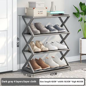 ZUOGUAN Giá Giày Lắp ráp đơn giản hiện đại với thiết kế chống bụi cho tổ chức gia đình