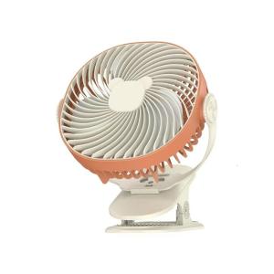 Quiet USB Rechargeable Clip On Fan Energy Efficient Portable Desk Fan with Strong Clamp 5 Speeds for Office Bed Use