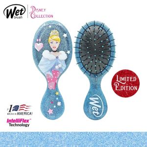 FEMME || Wetbrush Mini Disney Glitter Ball - Sisir Rambut Anak Karakter Princess Disney