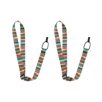 LUCHY WATCHES 2PCS Nylon + Polyester Ukulele Strap Adjustable Length Colorful Instrument Strap Fashion Shoulder Strap Performance