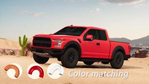 Nắp che móc kéo cho Ford F150 2004-2026 Bronco Base/Big Bend/Outer Banks -2026 Tương thích với phụ kiện Toyota Tundra 2017- (Màu xanh)