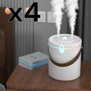 พอร์ตฉีดคู่ ความจุขนาดใหญ่ ให้ความชุ่มชื้น ชาร์จใหม่ได้ ครัวเรือน นอนหลับ สํานักงาน ในร่ม เครื่องเพิ่มความชื้น