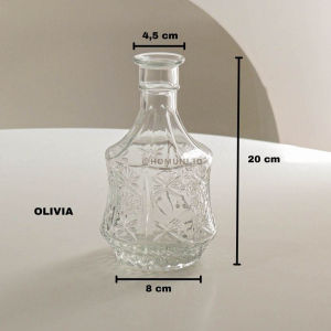 Vas Bunga Botol Bening Kaca Transparan Import/Vas Kaca korea Aesthetic/Vas Bunga Dekorasi/Glass Vase