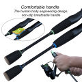 Sougayilang New Slow Jigging Rod UL Fishing Pole1.8m 2.1m 2 Section Spinning / Casting Fishing Rod Ultra-light Ceramic Guide Ring Fishing Rod for Freshwater. 