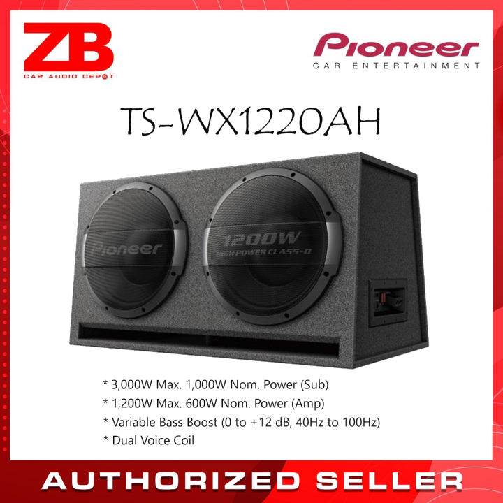 TS-WX1220AH 12” 2x Bass-Reflex Type Active Subwoofer with Built-in