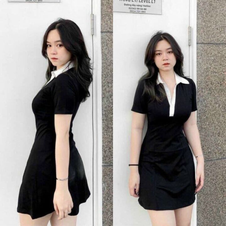 Đầm Váy Polo Trơn Chất Liệu Cotton (Có Big Size) | Shopee Việt Nam