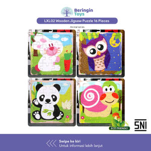 Beringin Toys Mainan Edukasi Double Sided Bar Puzzle Mainan Puzzle Anak Puzzle Kayu Jigsaw