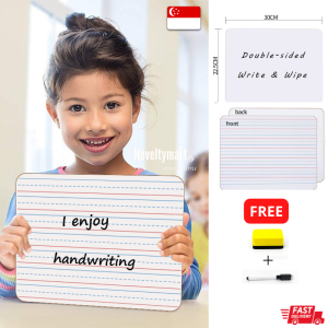 [More Colour]Classroom Dry Erase Double Sided Lap Board 30x22.5cm