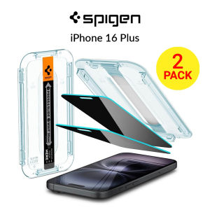 2 Pack Spigen iPhone 16 Plus / iPhone 15 Plus Privacy Tempered Glass EZ Fit iPhone 6.7" iPhone Screen Protector