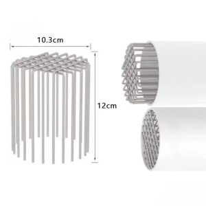 OWNNEW Anti-blocking Roof Floor Drain Round Stainless Steel Rooftop Rain Pipe Cap Outdoor Large Displacement Balcony Drainage Cover Drainage Plumbing Fitting
