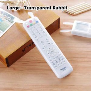 【1-3 Days Delivery】Rabbit Luminous Transparent Silicone Remote Control Protective Cover Air Conditioner TV Remote Control Cover Dust Cover