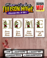 Hiasan Dinding HOME Set 4pcs / WallDecor Aesthetic / Pajangan Aesthetic Paket 4in1 Hiasan Dinding Home / Dekorasi Rumah / Dekorasi Dinding / Hiasan Kamar / Poster Kayu / Wall Decor / Hiasan Pintu / Hiasan Minimalis / Hiasan Unik / Bingkai / Hiasan Ruangan. 