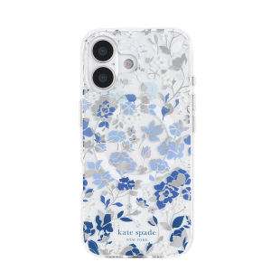 Kate Spade New York iPhone 16/iPhone 17 Flowerbed Blue Gems Magsafe Compatible Case