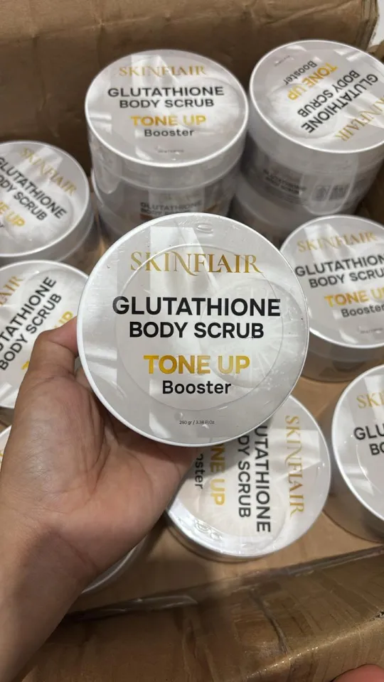 NEW BODY SCRUB SKINFLAIR GLUTATHION BOOSTER 250gr mencerahakan dan meratakan warna kulit | Lazada Indonesia NEW BODY SCRUB SKINFLAIR GLUTATHION BOOSTER 250gr mencerahakan dan meratakan warna kulit | Lazada Indonesia