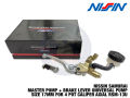 NISSIN SAMURAI MASTER PUMP + BRAKE LEVER UNIVERSAL PUMP SIZE 17MM FOR 4 POT CALIPER AXIAL RSM- 13U. 