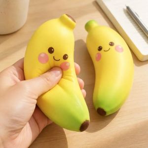 Bán Chạy Trái Cây Dễ Thương Chuối Squishy Căng Thẳng Bóng Thần Tài Đồ Chơi Cảm Giác Bóp Giảm Căng Thẳng Tay Đồ Chơi Chống Lo Âu Quà Tặng Cho Bạn Bè