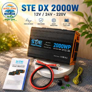 Bộ chuyển đổi điện Sóng Sin Chuẩn STE 2000W 12V -24V sang 220V SOYER TECH Phân Phối.DX 2000WP