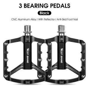 Tây đi xe đạp leo núi Bàn Đạp Xe Đạp 3 mang hồ sơ nhôm rỗng chống trượt bàn đạp xe đạp Ultralight MTB xe đạp Bàn đạp xe đạp leo núi Bàn Đạp Xe Đạp