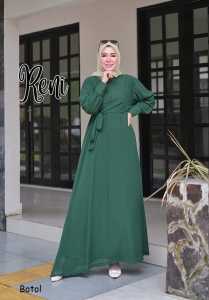 Gamis Wanita Reni Terbaru: Dress Pesta Hari Raya Murah & Nyaman