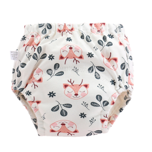 (💥ส่งฟรี อย่าลืมเก็บคูปอง) กางเกงเลิกเพิส กางเกงผ้าอ้อมผ้าแบบสวม กางเกงผ้าอ้อมซักได้ กางเกงในเด็ก กางเกงฝึกฉี่ ลายน่ารัก