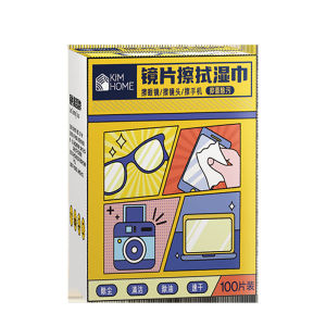 100Pcs Glasses Cleaner Wet Wipe Disposable Anti Fog Misting Dust Remover Cleaning Lens Wipes Sunglasses Phone Screen