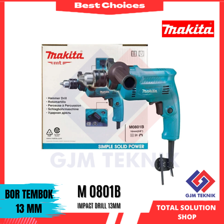 M0801B M 0801 B MAKITA MT Mesin Bor Besi Beton Tembok Tangan | Lazada ...