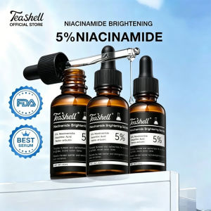 On Sale Teashell White Serum 5% Niacinamide Alpha Arbutin 30ml Tanggal Pekas Instant Whitening Even Skin Tone COD