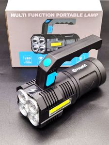 Senter Tangan 4*1Watt + 10COB (25w+35w) merek Hose Micro USB Charging