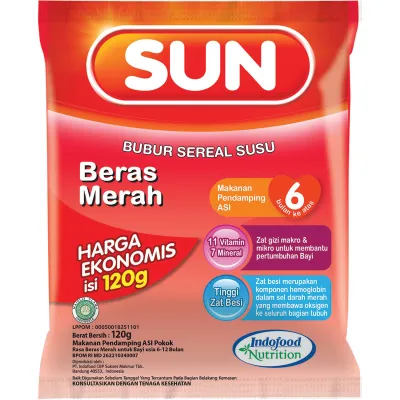 SUN Bubur Bayi Ekonomis Beras Merah 120 g