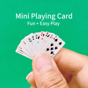Super Mini Small Poker Game Full Set Playing Cards Fingernail Size Funny Dollhouse Models Cute Miniature Doll Toys 迷你扑克牌